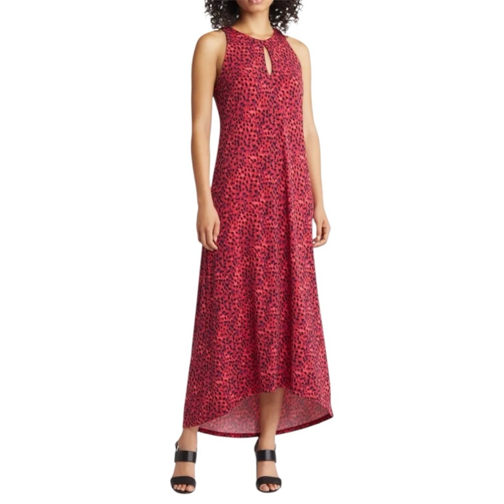 Tommy Bahama Jasmina Lagoon Leopard Print Sleeveless Dress Women’s Small Resort